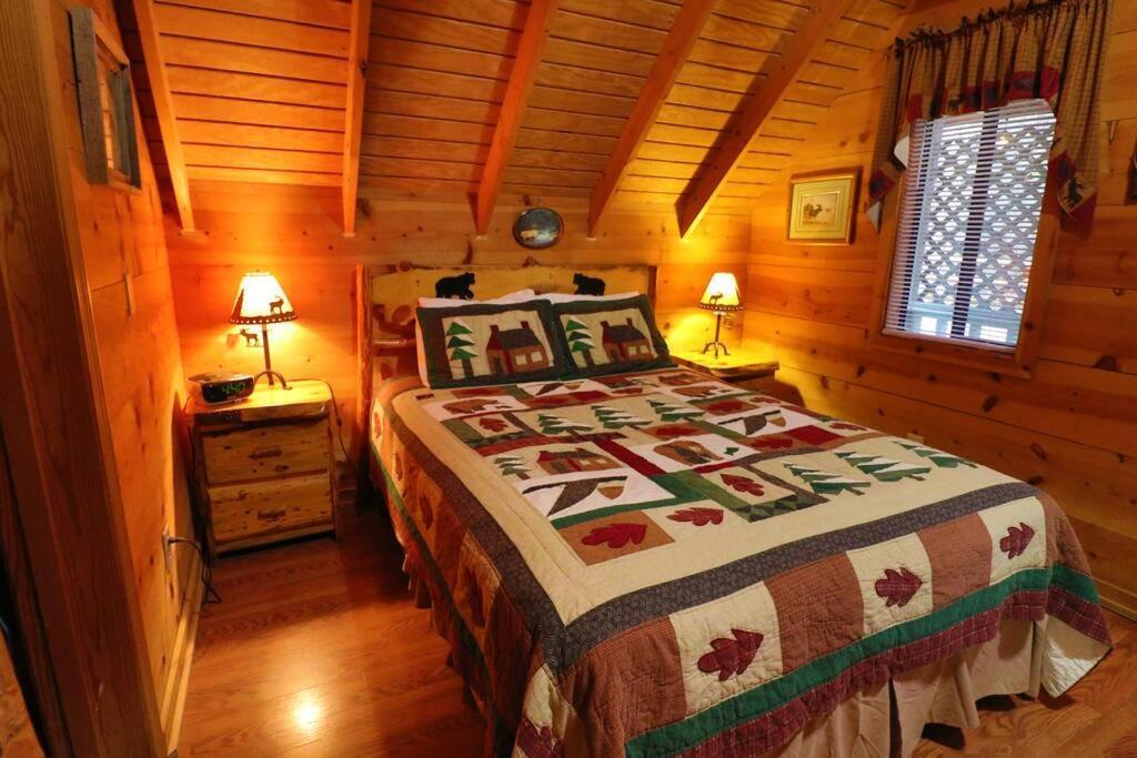 Cute Updated Mountain Cabin Fireplace #3 ヘレン エクステリア 写真