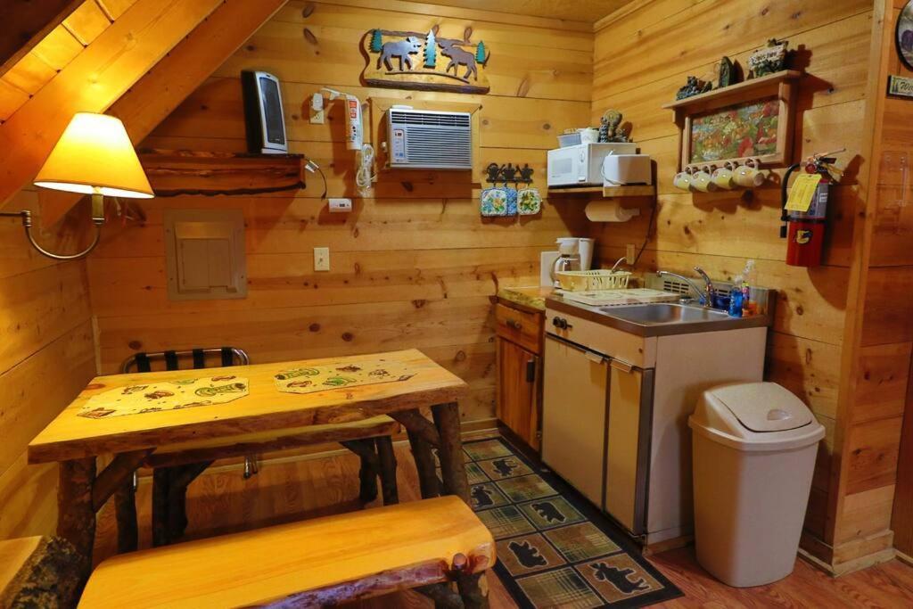 Cute Updated Mountain Cabin Fireplace #3 ヘレン エクステリア 写真